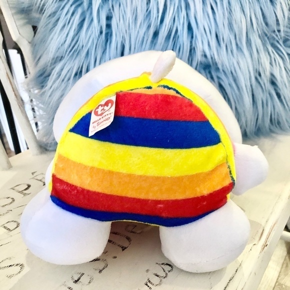 Hello Kitty, Rainbow, Cupcake, 2011, Ty, Beanie Buddy Plush, Very Nice Condition - Picture 8 of 13